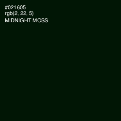 #021605 - Midnight Moss Color Image